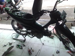 modifikasi motor indonesia, modifikasi supra road race, modifikasi motor supra
